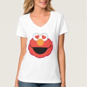 Elmo Lächelndes Gesicht mit herzförmigen Augen T-Shirt