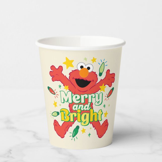 Elmo | Merry und Bright Pappbecher (Links)
