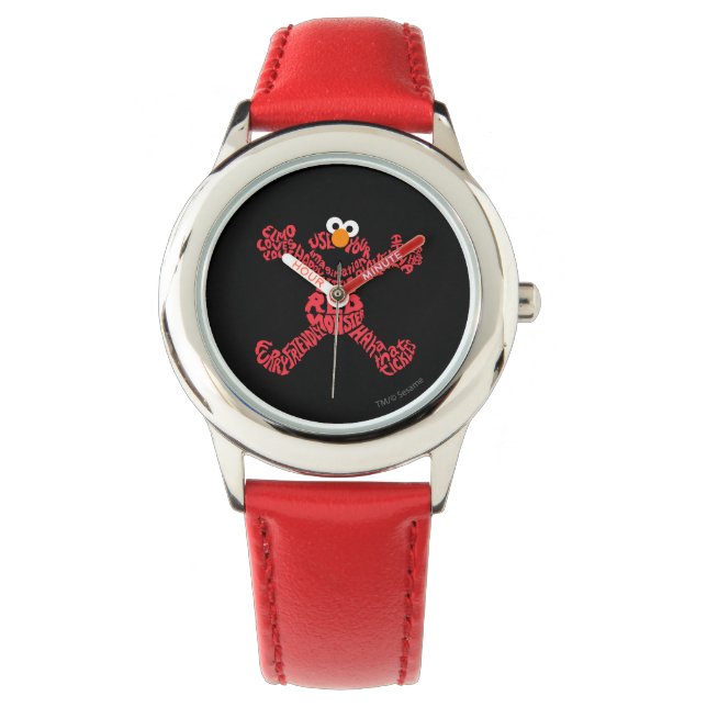 Elmo Pattern Fill Armbanduhr (Vorderseite)
