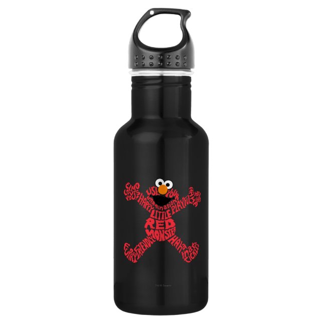Elmo Pattern Fill Edelstahlflasche (Vorderseite)