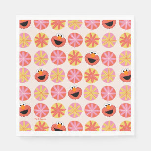 Elmo Pom-Pom Muster Serviette