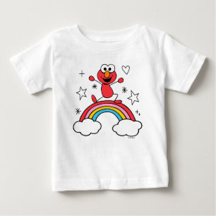 Elmo Rainbow Doodley Graphic Baby T-shirt