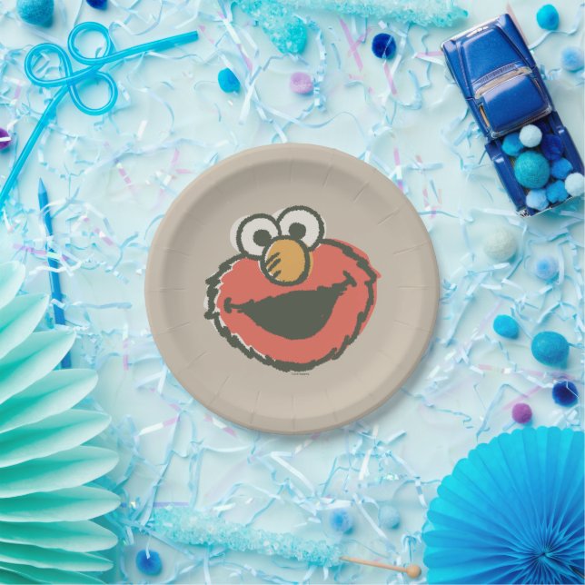 Elmo Retro Pappteller (Party)