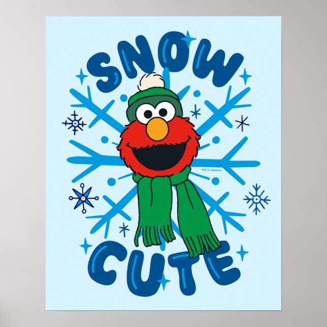 Elmo Schnee Cute Poster (Vorne)