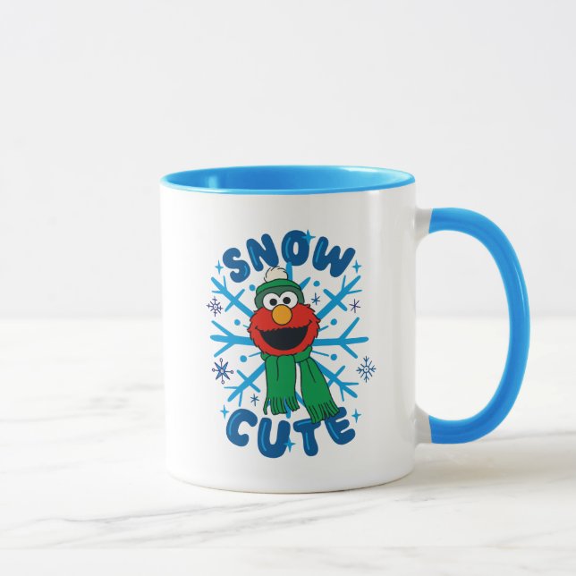 Elmo Schnee Cute Tasse (Rechts)
