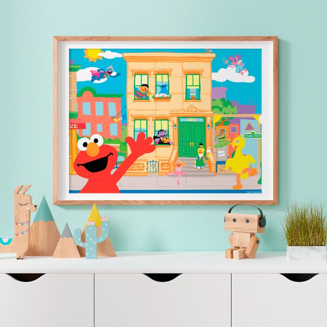 Elmo Sesame Street Scene Poster (Von Creator hochgeladen)
