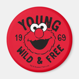 Elmo Skate Logo - Jung, Wild & Frei 1969 Magnet