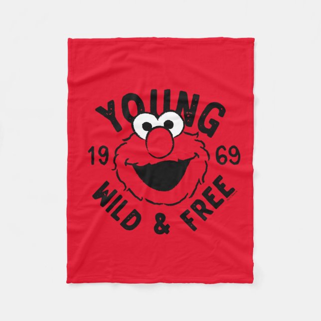 Elmo Skate Logo - Young, Wild & Free 1969 Fleecedecke (Vorderseite)
