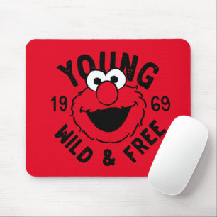 Elmo Skate Logo - Young, Wild & Free 1969 Mousepad
