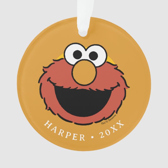 Elmo Smiling Face Ornament (Vorderseite)