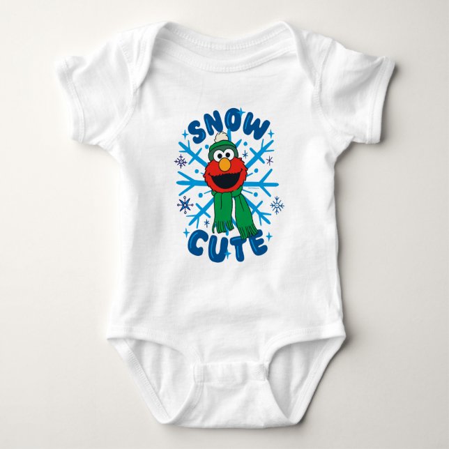 Elmo Snow Niedlich Baby Strampler (Vorderseite)
