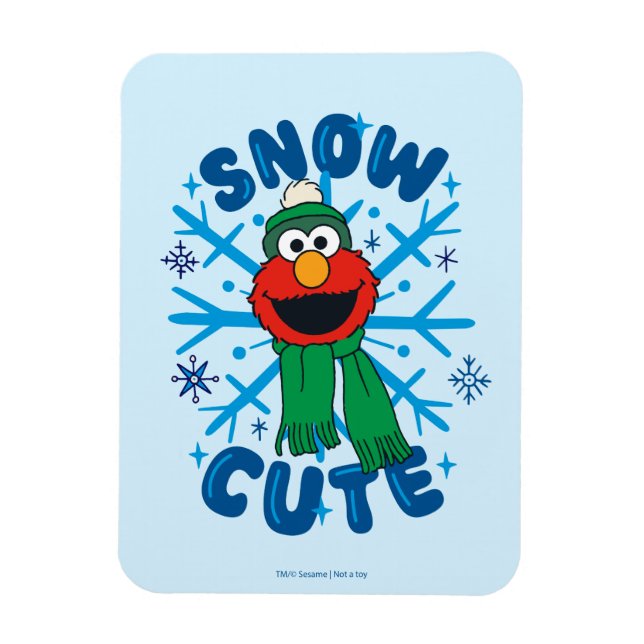 Elmo Snow Niedlich Magnet (Vertikal)