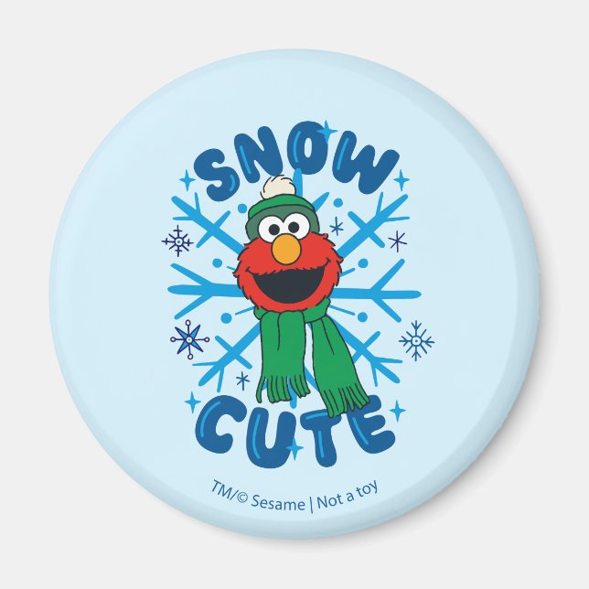Elmo Snow Niedlich Magnet (Vorne)