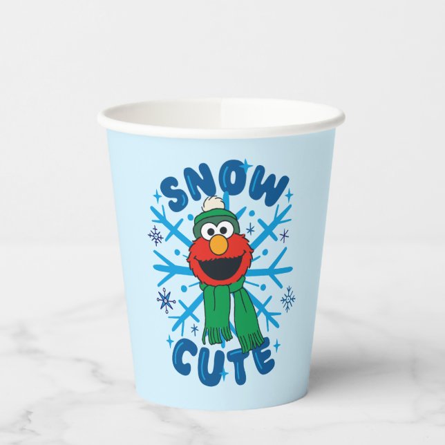Elmo Snow Niedlich Pappbecher (Links)
