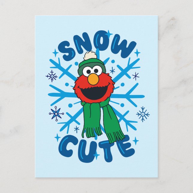 Elmo Snow Niedlich Postkarte (Vorderseite)