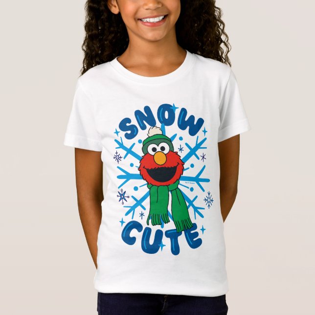 Elmo Snow Niedlich T-Shirt (Vorderseite)