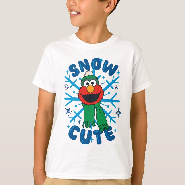 Elmo Snow Niedlich T-Shirt (Vorderseite)