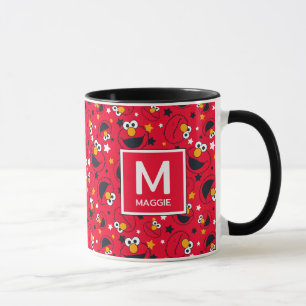 Elmo   So Albern Star Pattername & Monogram Tasse