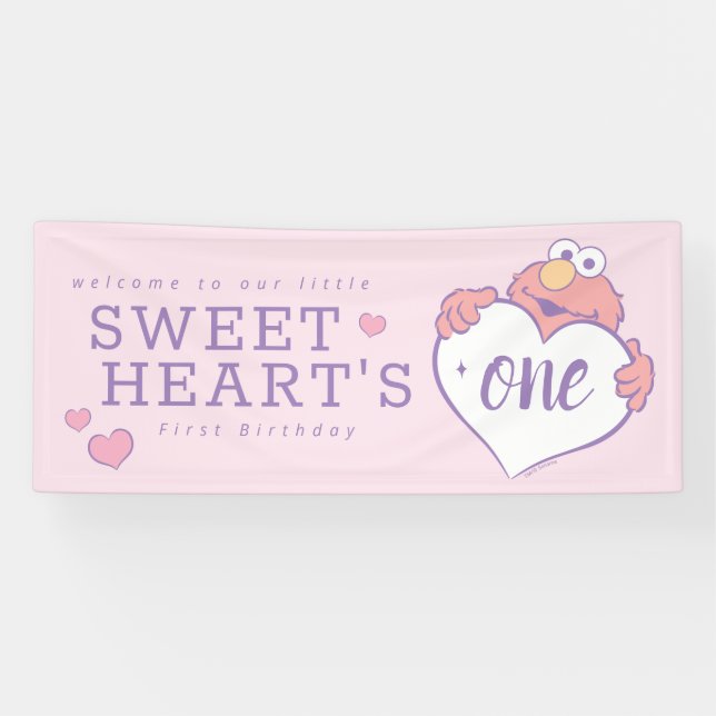 Elmo Süßer Geburtstag Banner (Horizontal)