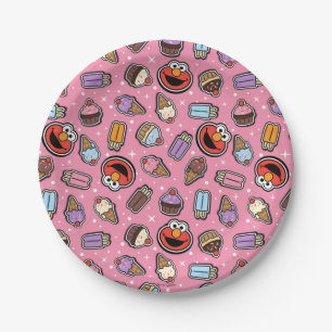 Elmo Sweet Leckerei Sticker Pattern Pappteller