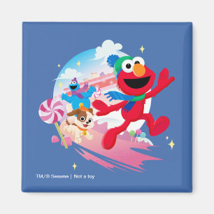 Elmo, Tango & Cookie Monster   Das beste Weihnacht Magnet