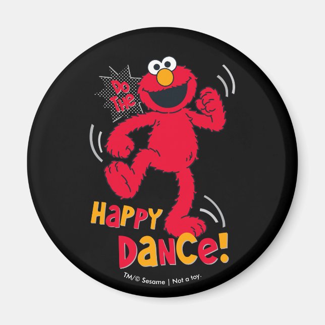 Elmo | Tanzt glücklich Magnet (Vorne)