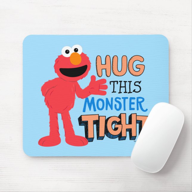 Elmo | Umarme dieses Monster fest Mousepad (Mit Mouse)