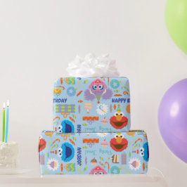 Elmo und Abby Birthday Geschenkpapier