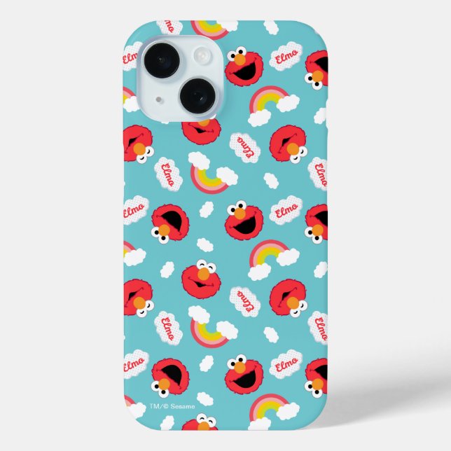 Elmo und Regenbogen Muster Case-Mate iPhone Hülle (Rückseite)