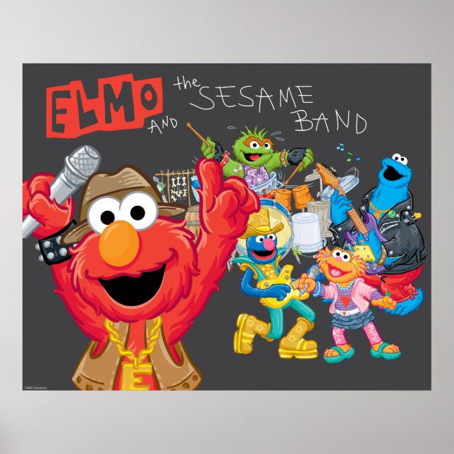 Elmo und Sesamband Poster (Vorne)