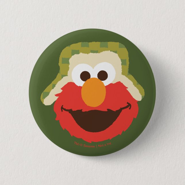 Elmo-Wald-Gesicht Button (Vorderseite)