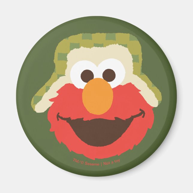 Elmo-Wald-Gesicht Magnet (Vorne)