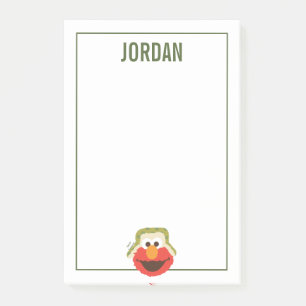 Elmo Woodland Face   Name hinzufügen Post-it Klebezettel