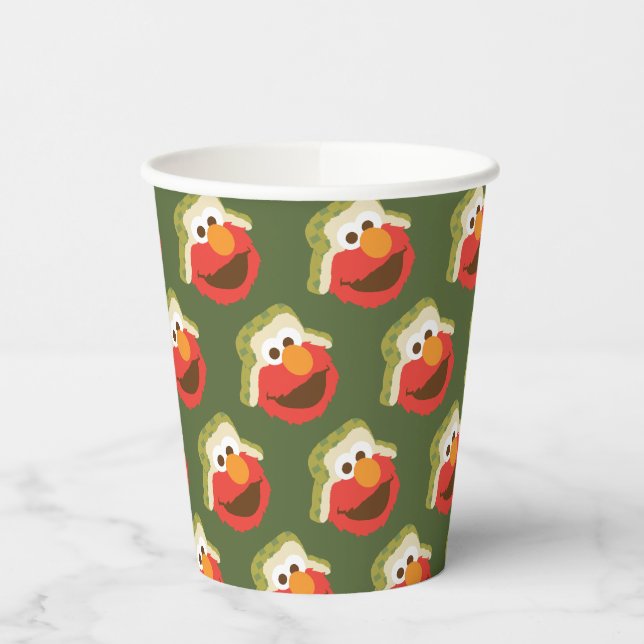 Elmo Woodland Face Pappbecher (Links)
