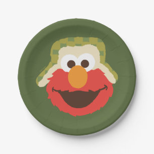 Elmo Woodland Face Pappteller
