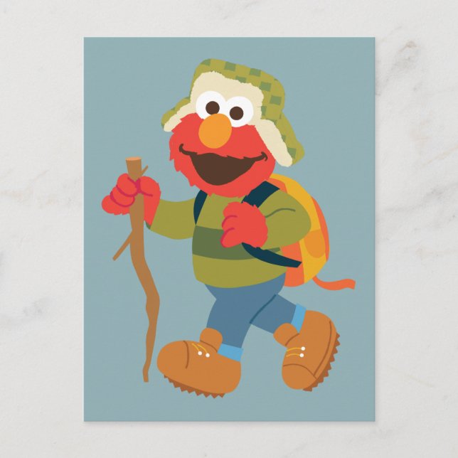 Elmo Woodland Wanderung Postkarte (Vorderseite)
