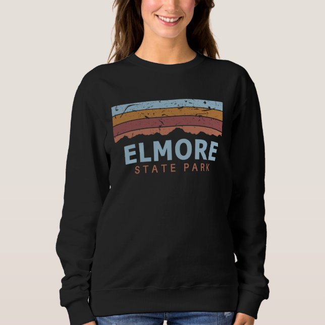 Elmore State Park Vermont Retro Cool Sweatshirt (Vorderseite)