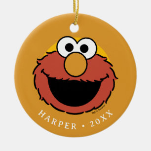 Elmos lächelndes Gesicht Keramik Ornament