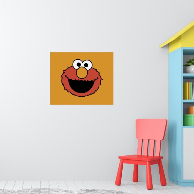 Elmos lächelndes Gesicht Poster (Kinderzimmer 1)