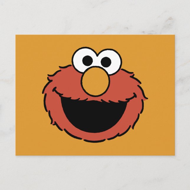 Elmos lächelndes Gesicht Postkarte (Vorderseite)