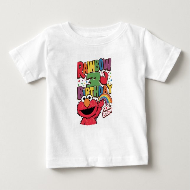"Elmo's Rainbow Birthday Bash: 3. Edition!" Baby T-shirt (Vorderseite)
