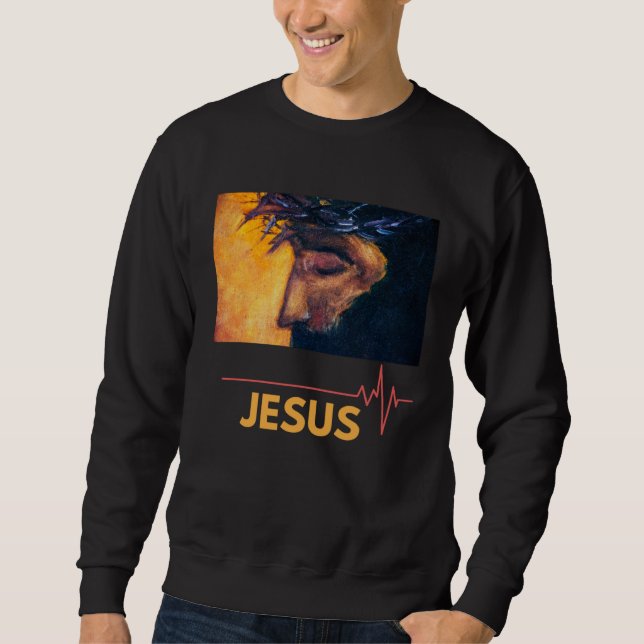 Elohim Yahweh Abba Faith Jesus My Father Sweatshirt (Vorderseite)