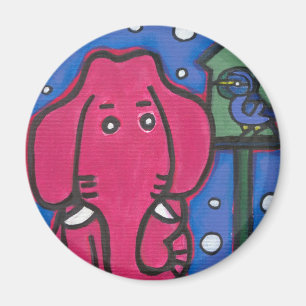 eloise die Elefant-Lieben ihr Vogel Magnet