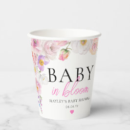 Eloise Pink Floral Baby in Bloom Pappbecher
