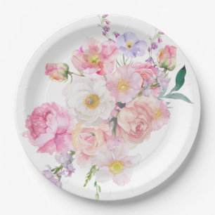 Eloise Pink Floral Pappteller