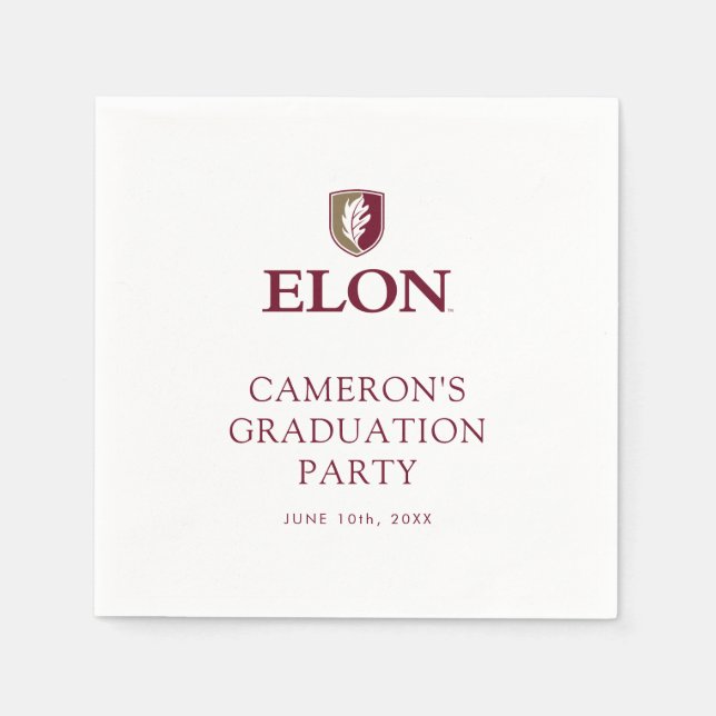 Elon Abschluss Serviette (Vorderseite)