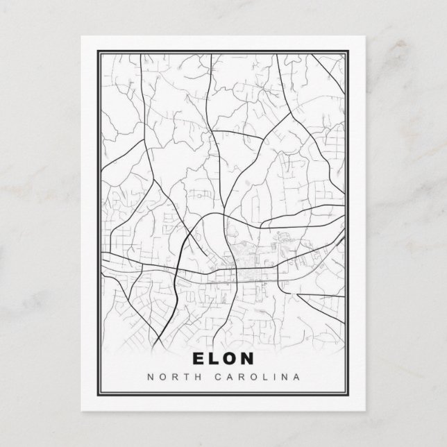 Elon Map Postkarte (Vorderseite)