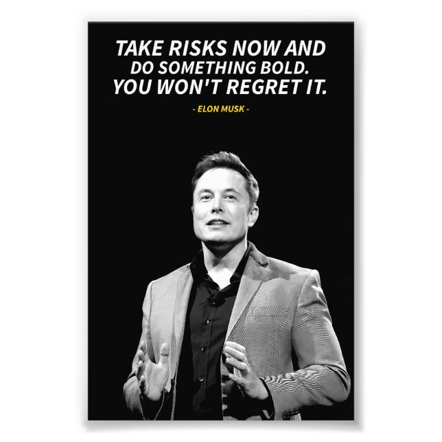 Elon musk Photo Enlargement Fotodruck (Vorne)