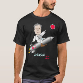 Elon Musks GROK AI startet Richtung Mars T-Shirt