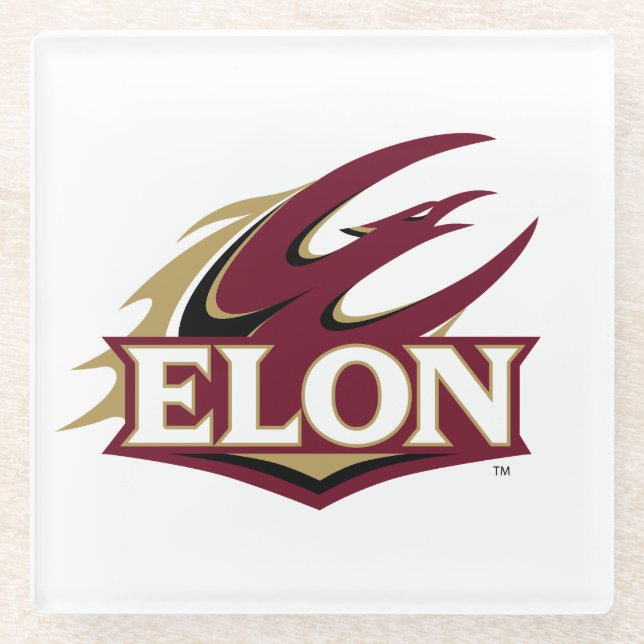 Elon Phoenix-Logo Glasuntersetzer (Vorderseite)
